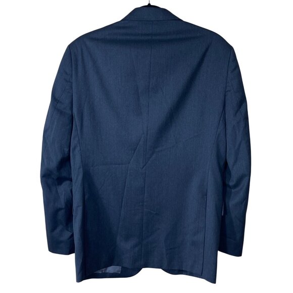 JoS A Bank Jacket Blazer Charcoal Size 40 Reg Wool Chelsea 2-Button Tailored Fit - Picture 2 of 8